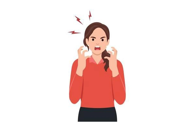 زنی که دچار کندی ذهن و دشواری در تمرکز است و احساس ناامیدی و سرخوردگی می‌کند 